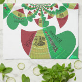 Linge De Cuisine I Love Ethiopia Kaleidoscope - Heartfeel Rasta Art (Plié)