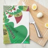 Linge De Cuisine I Love Ethiopia Kaleidoscope - Heartfeel Rasta Art (Quart Plié)