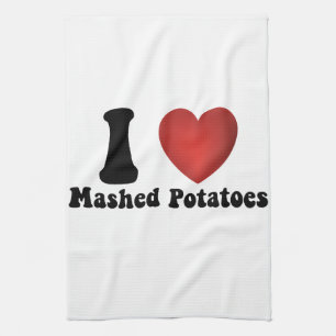 Linge De Cuisine I Love Mashed Potatoes Thanksgiving Diner Cadeau