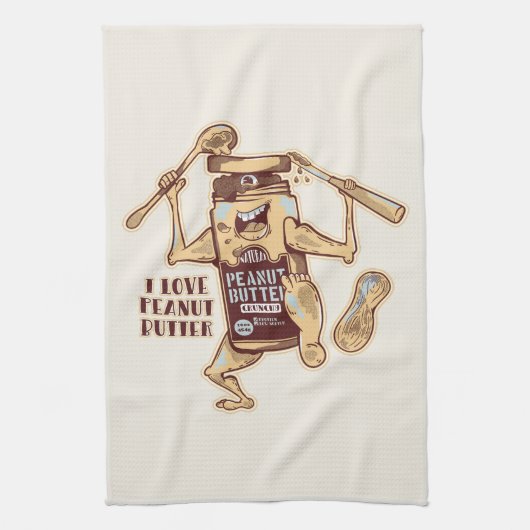 LINGE DE CUISINE I LOVE PEANUT BUTTER (Vertical)