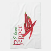 Linge De Cuisine I love pepper (Vertical)