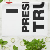 Linge De Cuisine I Love Président Trump Heart (Plié)