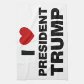Linge De Cuisine I Love Président Trump Heart (Vertical)