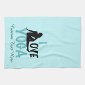 Linge De Cuisine I Love Yoga Custom Turquoise (Horizontal)