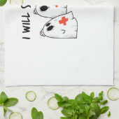 Linge De Cuisine I Will Stab You Ghost Nurse Funny RN Halloween Gho (Plié)