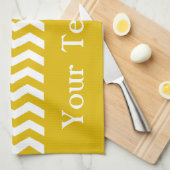 Linge De Cuisine Ibiza Sunset Wave Chevron personnalisable (Quart Plié)