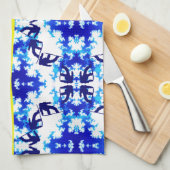 Linge De Cuisine Ice Blue Snowboard Sky Yellow Snowboard Sport (Quart Plié)