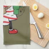 Linge De Cuisine Ici, On Dirait Un Snack Gâteau De Noël (Quart Plié)