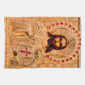 Linge De Cuisine Icône d'or de Jésus-Christ (Horizontal)