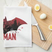 Linge De Cuisine Icône gotham de Batman Crimson (Quart Plié)