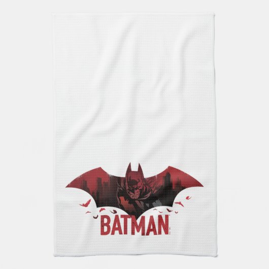 Linge De Cuisine Icône gotham de Batman Crimson (Vertical)
