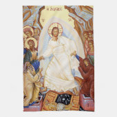 Linge De Cuisine Icône orthodoxe de la résurrection de l'anastasie (Vertical)