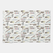 Linge De Cuisine Icônes Barbershop (Horizontal)