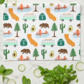 Linge De Cuisine Icônes de Californie (Plié)