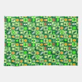 Linge De Cuisine Icônes de la Saint-Patrick Motif sans couture (Horizontal)