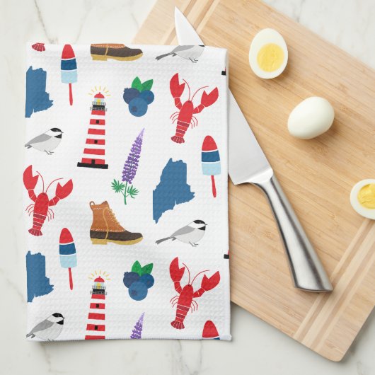 Linge De Cuisine Icônes du Maine (Quart Plié)