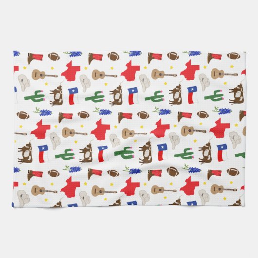 Linge De Cuisine Icônes du Texas (Horizontal)