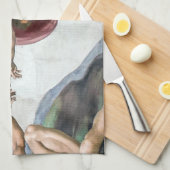 Linge De Cuisine Iconique Michelangelo Création d'Adam (Quart Plié)