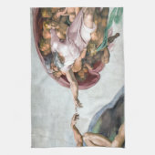 Linge De Cuisine Iconique Michelangelo Création d'Adam (Vertical)
