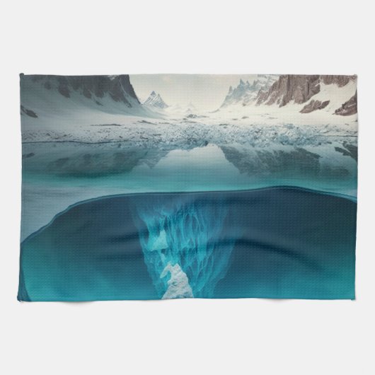 Linge De Cuisine Icy Mountain View (Horizontal)