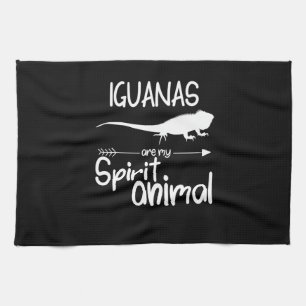 Linge De Cuisine Iguanas Sont Mon Esprit Animal Cadeau Hommes Femme