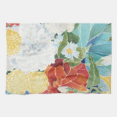 Linge De Cuisine III floral de minuit (Horizontal)