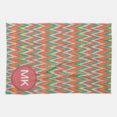 Linge De Cuisine iKat Zigzag Design Couleurs d'épices (Horizontal)