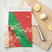 Linge De Cuisine Ikurriña usée (Quart Plié)