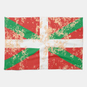 Linge De Cuisine Ikurriña usée (Horizontal)