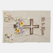 Linge De Cuisine Il est ressuscité (Horizontal)