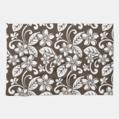 LINGE DE CUISINE ÎLE PLUMERIA (CAFÉ BROWN) (Horizontal)