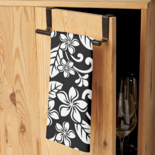 LINGE DE CUISINE ÎLE PLUMERIA (NOIR)