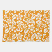 LINGE DE CUISINE ÎLE PLUMERIA (ORANGE) (Horizontal)