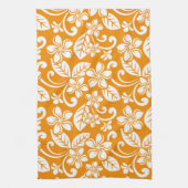 LINGE DE CUISINE ÎLE PLUMERIA (ORANGE) (Vertical)