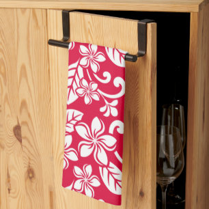 LINGE DE CUISINE ÎLE PLUMERIA (ROUGE DE STRAWBERRY)