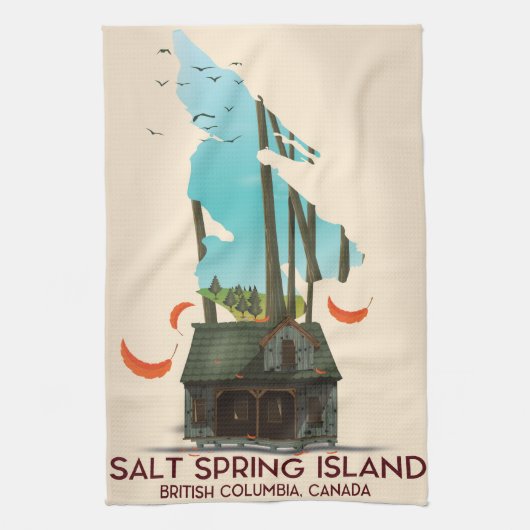 Linge De Cuisine Île Salt Spring Colombie-Britannique Canada (Vertical)