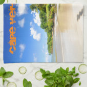 Linge De Cuisine Île tropicale au Cap Vert (Plié)