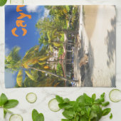Linge De Cuisine Île tropicale en Îles Caïman (Plié)