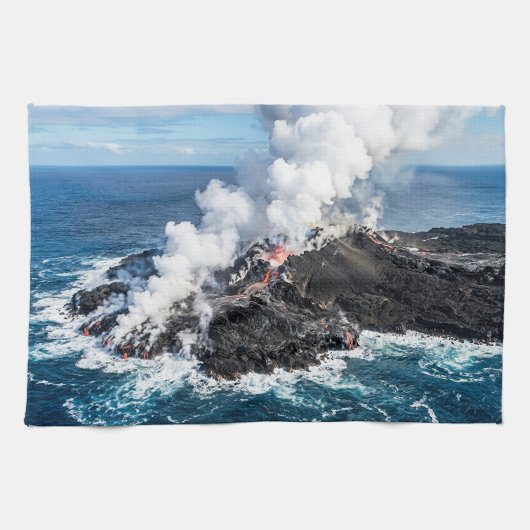Linge De Cuisine Île volcanique (Horizontal)