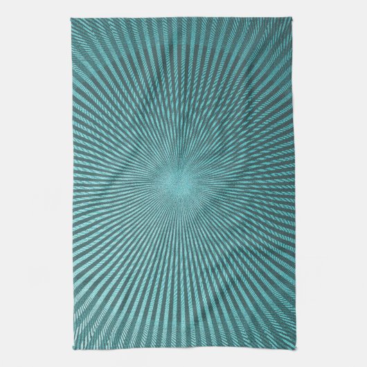 Linge De Cuisine Illusion de paon (Vertical)