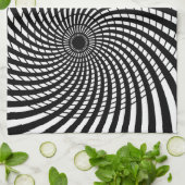 Linge De Cuisine ILLUSION OPTIQUE Art rétro (Plié)