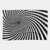 Linge De Cuisine ILLUSION OPTIQUE Art rétro (Horizontal)