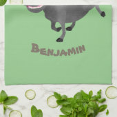 Linge De Cuisine Illustration amusante d'un cochon de phacochère af (Plié)