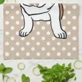 Linge De Cuisine Illustration anglaise mignonne de bouledogue (Plié)