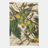 Linge De Cuisine Illustration Audubon Carolina Parrot Bird (Vertical)