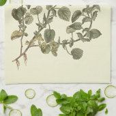 Linge De Cuisine Illustration botanique de la violette cornue (Plié)