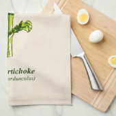 Linge De Cuisine Illustration botanique vintage, Artichoke (Quart Plié)