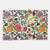 Linge De Cuisine Illustration colorée de fruits (Horizontal)