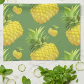 Linge De Cuisine Illustration d'ananas (Plié)