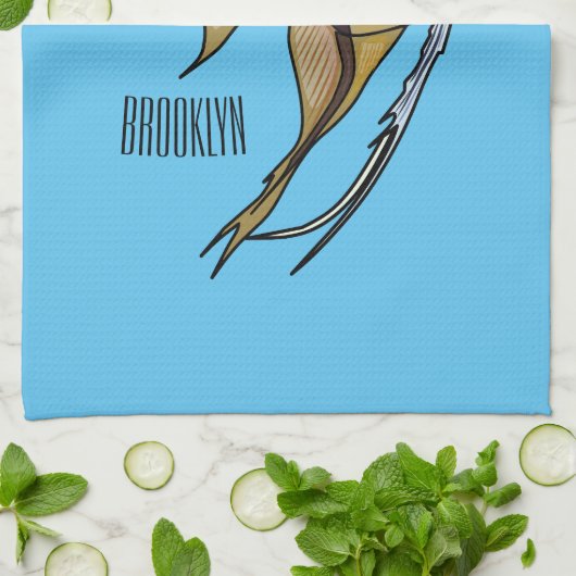 Linge De Cuisine Illustration d'angelfish (Plié)